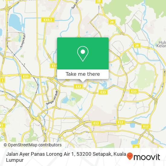 Jalan Ayer Panas Lorong Air 1, 53200 Setapak map