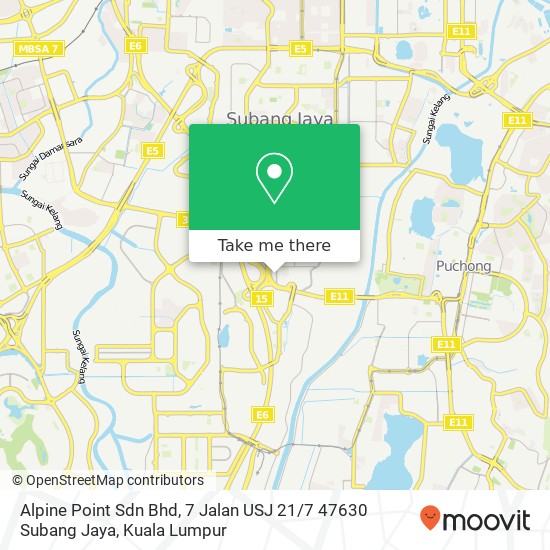 Alpine Point Sdn Bhd, 7 Jalan USJ 21 / 7 47630 Subang Jaya map