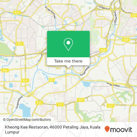 Kheong Kee Restaoran, 46000 Petaling Jaya map