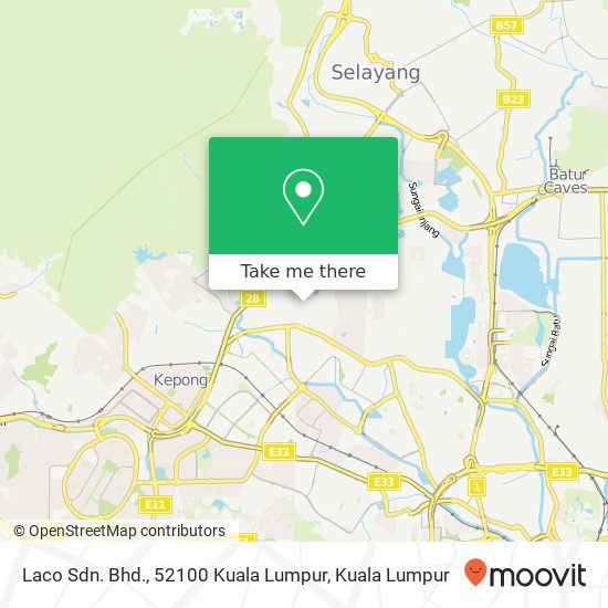 Laco Sdn. Bhd., 52100 Kuala Lumpur map