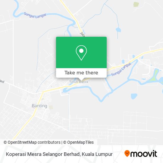 Peta Koperasi Mesra Selangor Berhad