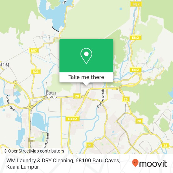 WM Laundry & DRY Cleaning, 68100 Batu Caves map