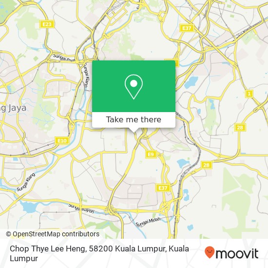 Peta Chop Thye Lee Heng, 58200 Kuala Lumpur