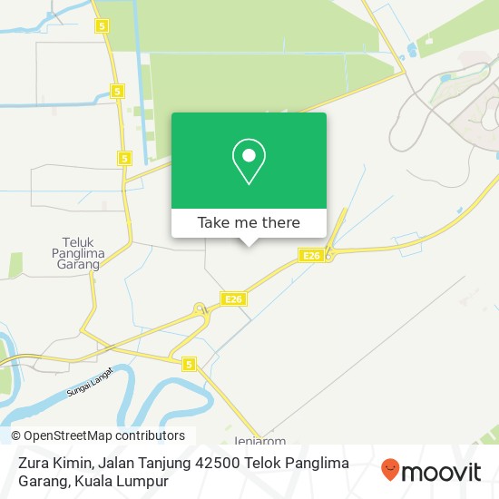 Zura Kimin, Jalan Tanjung 42500 Telok Panglima Garang map