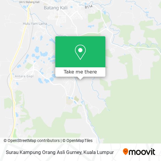 Peta Surau Kampung Orang Asli Gurney