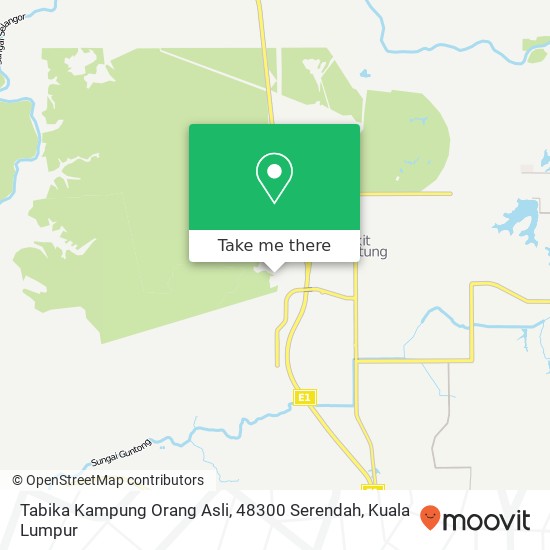 Tabika Kampung Orang Asli, 48300 Serendah map