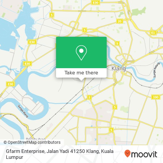 Gfarm Enterprise, Jalan Yadi 41250 Klang map