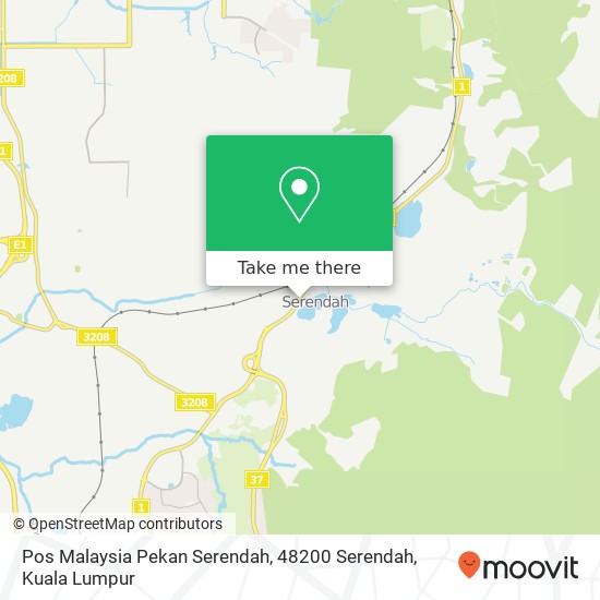 Peta Pos Malaysia Pekan Serendah, 48200 Serendah