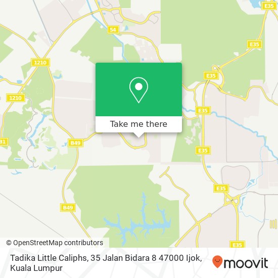 Peta Tadika Little Caliphs, 35 Jalan Bidara 8 47000 Ijok