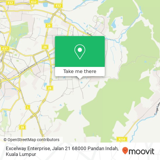 Excelway Enterprise, Jalan 21 68000 Pandan Indah map