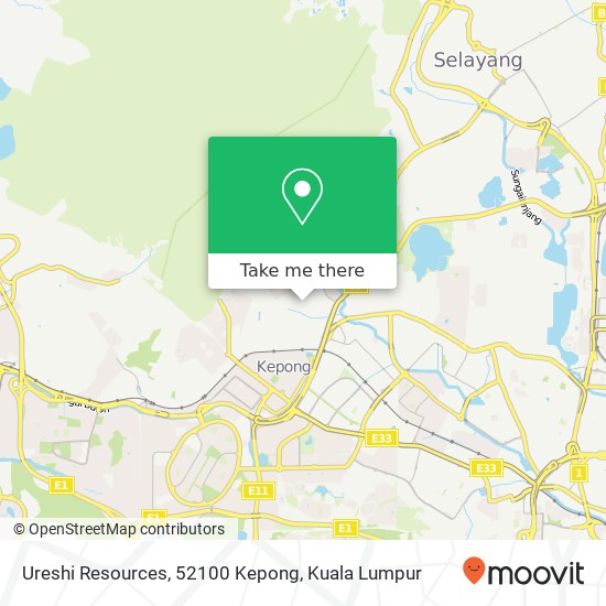 Ureshi Resources, 52100 Kepong map