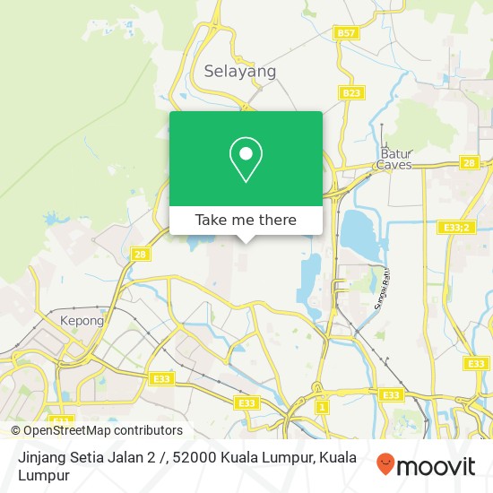 Jinjang Setia Jalan 2 /, 52000 Kuala Lumpur map