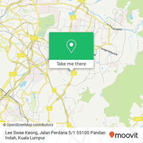 Lee Swee Keong, Jalan Perdana 5 / 1 55100 Pandan Indah map