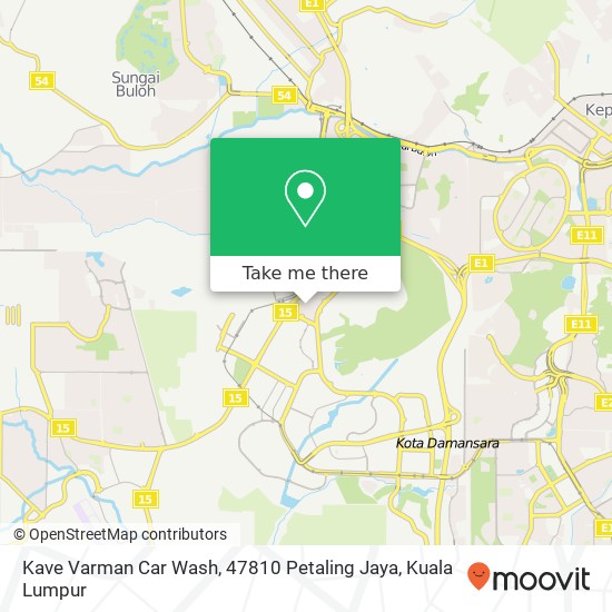Peta Kave Varman Car Wash, 47810 Petaling Jaya