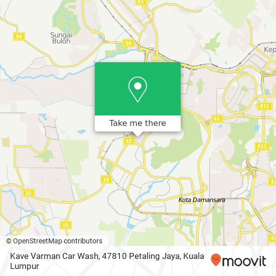 Kave Varman Car Wash, 47810 Petaling Jaya map