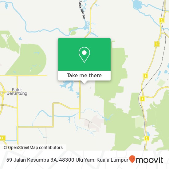 59 Jalan Kesumba 3A, 48300 Ulu Yam map