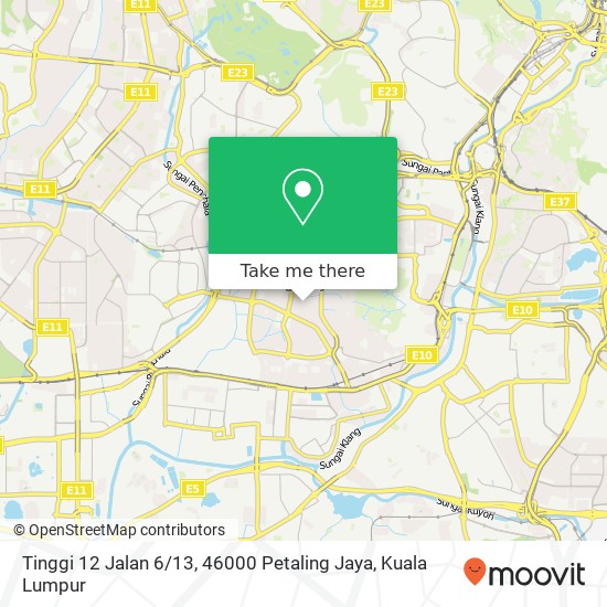 Peta Tinggi 12 Jalan 6 / 13, 46000 Petaling Jaya