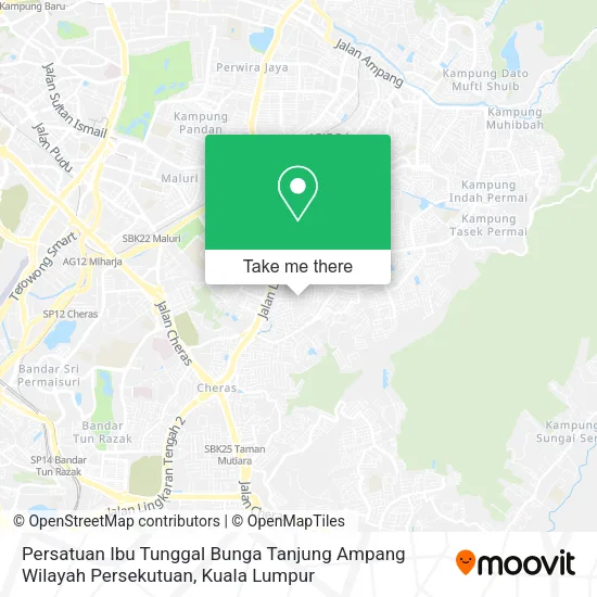 Persatuan Ibu Tunggal Bunga Tanjung Ampang Wilayah Persekutuan map