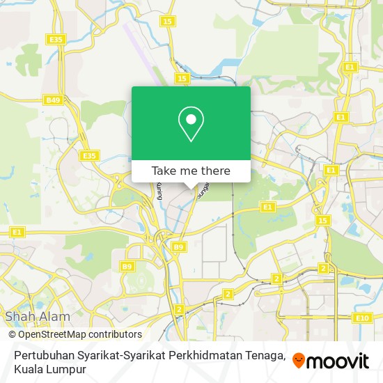 Pertubuhan Syarikat-Syarikat Perkhidmatan Tenaga map