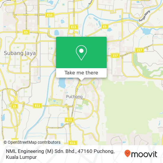 NML Engineering (M) Sdn. Bhd., 47160 Puchong map