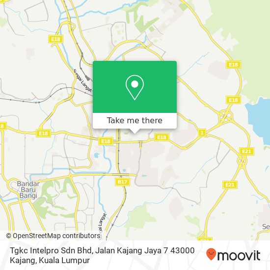 Peta Tgkc Intelpro Sdn Bhd, Jalan Kajang Jaya 7 43000 Kajang