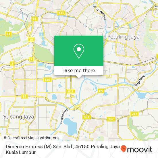 Dimerco Express (M) Sdn. Bhd., 46150 Petaling Jaya map