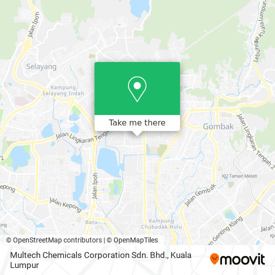 Multech Chemicals Corporation Sdn. Bhd. map