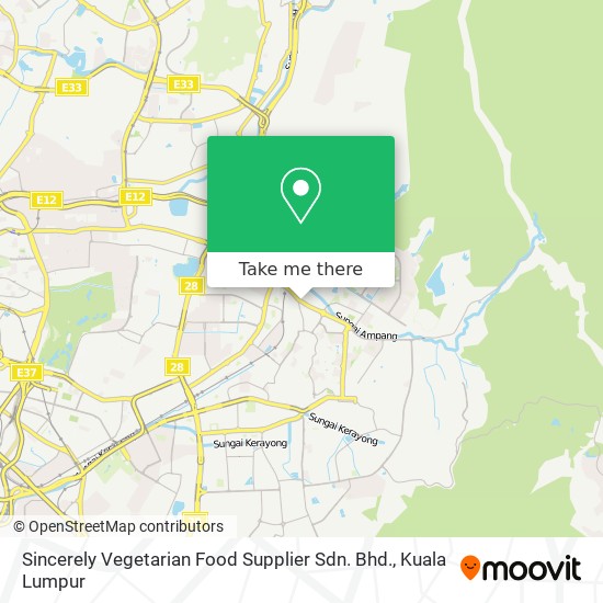 Sincerely Vegetarian Food Supplier Sdn. Bhd. map