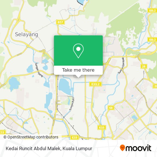 Kedai Runcit Abdul Malek map