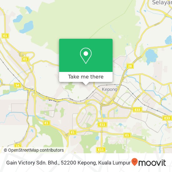 Gain Victory Sdn. Bhd., 52200 Kepong map