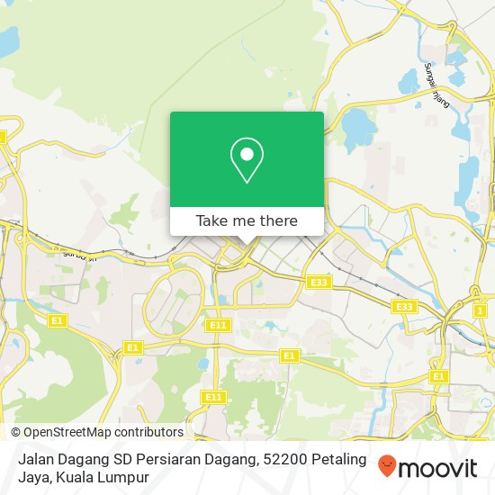Peta Jalan Dagang SD Persiaran Dagang, 52200 Petaling Jaya