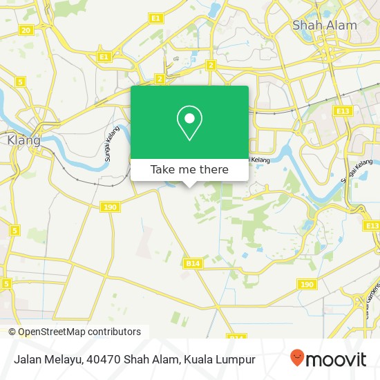 Jalan Melayu, 40470 Shah Alam map