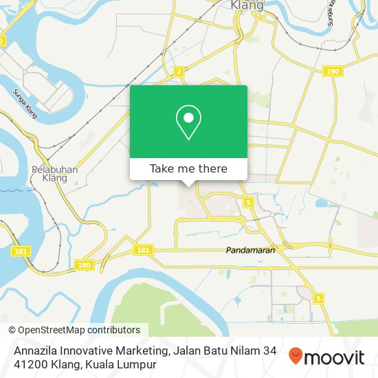 Annazila Innovative Marketing, Jalan Batu Nilam 34 41200 Klang map