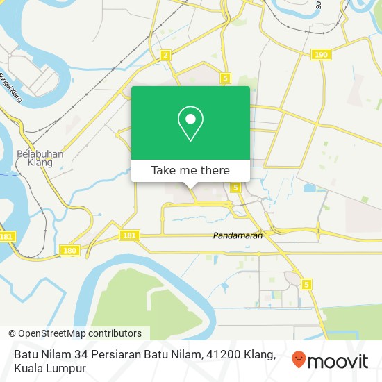 Batu Nilam 34 Persiaran Batu Nilam, 41200 Klang map