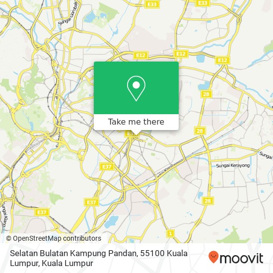 Peta Selatan Bulatan Kampung Pandan, 55100 Kuala Lumpur