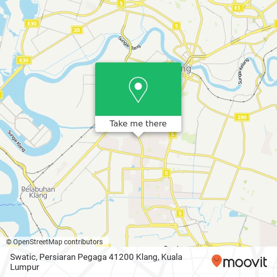 Peta Swatic, Persiaran Pegaga 41200 Klang