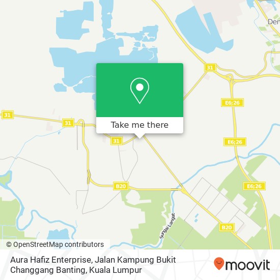 Aura Hafiz Enterprise, Jalan Kampung Bukit Changgang Banting map