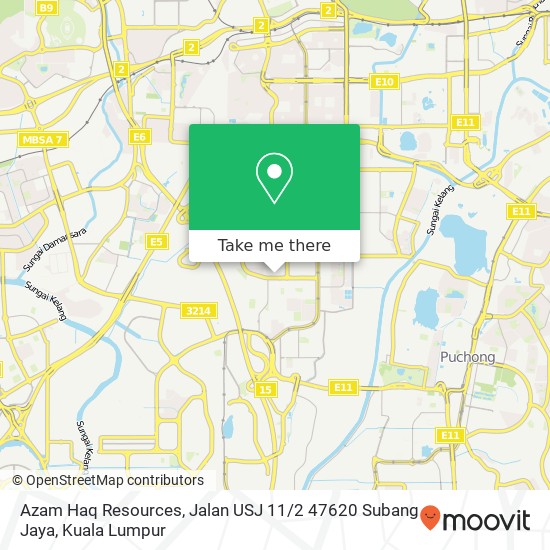 Azam Haq Resources, Jalan USJ 11 / 2 47620 Subang Jaya map