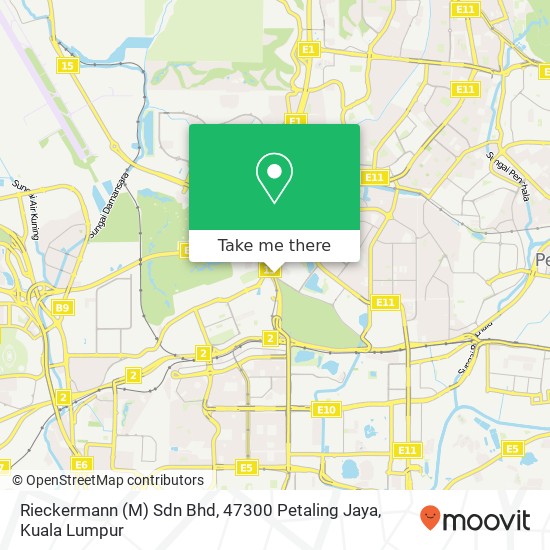 Rieckermann (M) Sdn Bhd, 47300 Petaling Jaya map