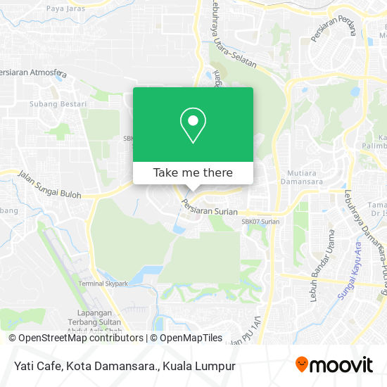Peta Yati Cafe, Kota Damansara.