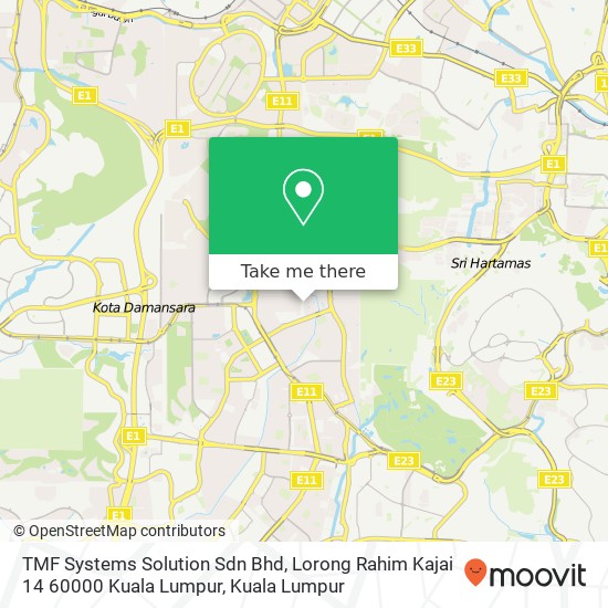 TMF Systems Solution Sdn Bhd, Lorong Rahim Kajai 14 60000 Kuala Lumpur map