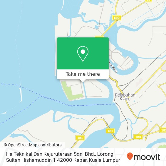 Ha Teknikal Dan Kejuruteraan Sdn. Bhd., Lorong Sultan Hishamuddin 1 42000 Kapar map