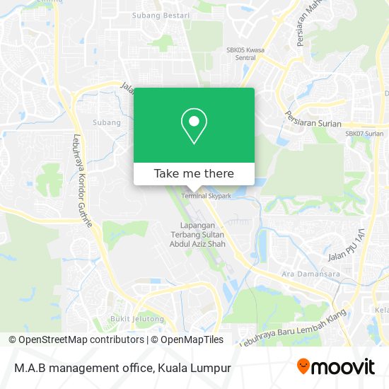 M.A.B management office map