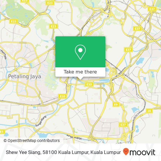 Peta Shew Yee Siang, 58100 Kuala Lumpur