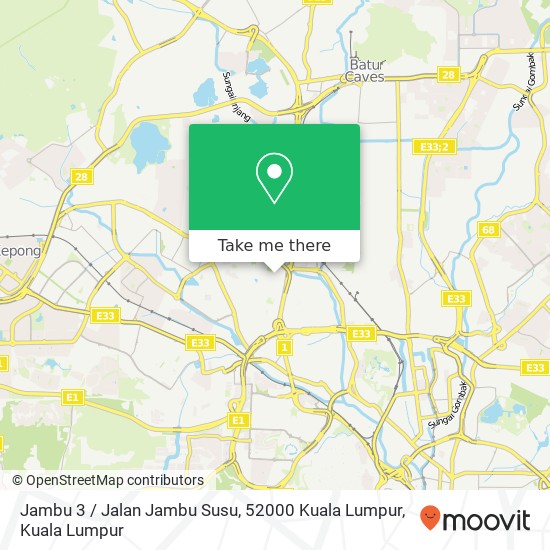 Peta Jambu 3 / Jalan Jambu Susu, 52000 Kuala Lumpur