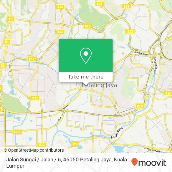 Peta Jalan Sungai / Jalan / 6, 46050 Petaling Jaya