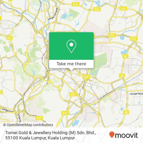 Tomei Gold & Jewellery Holding (M) Sdn. Bhd., 55100 Kuala Lumpur map