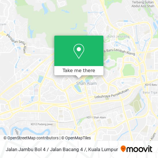 Peta Jalan Jambu Bol 4 / Jalan Bacang 4 /