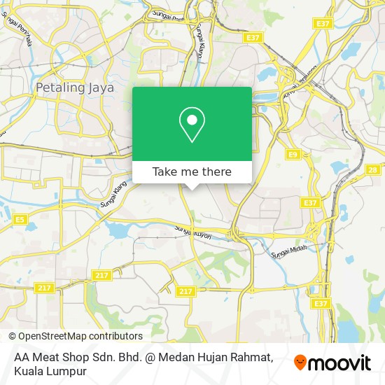 AA Meat Shop Sdn. Bhd. @ Medan Hujan Rahmat map