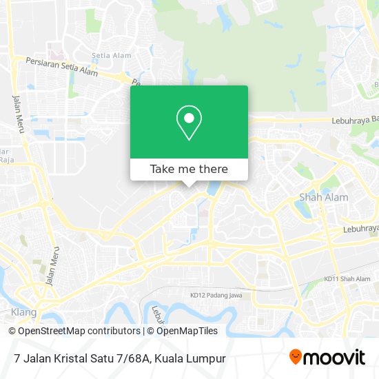 Peta 7 Jalan Kristal Satu 7/68A